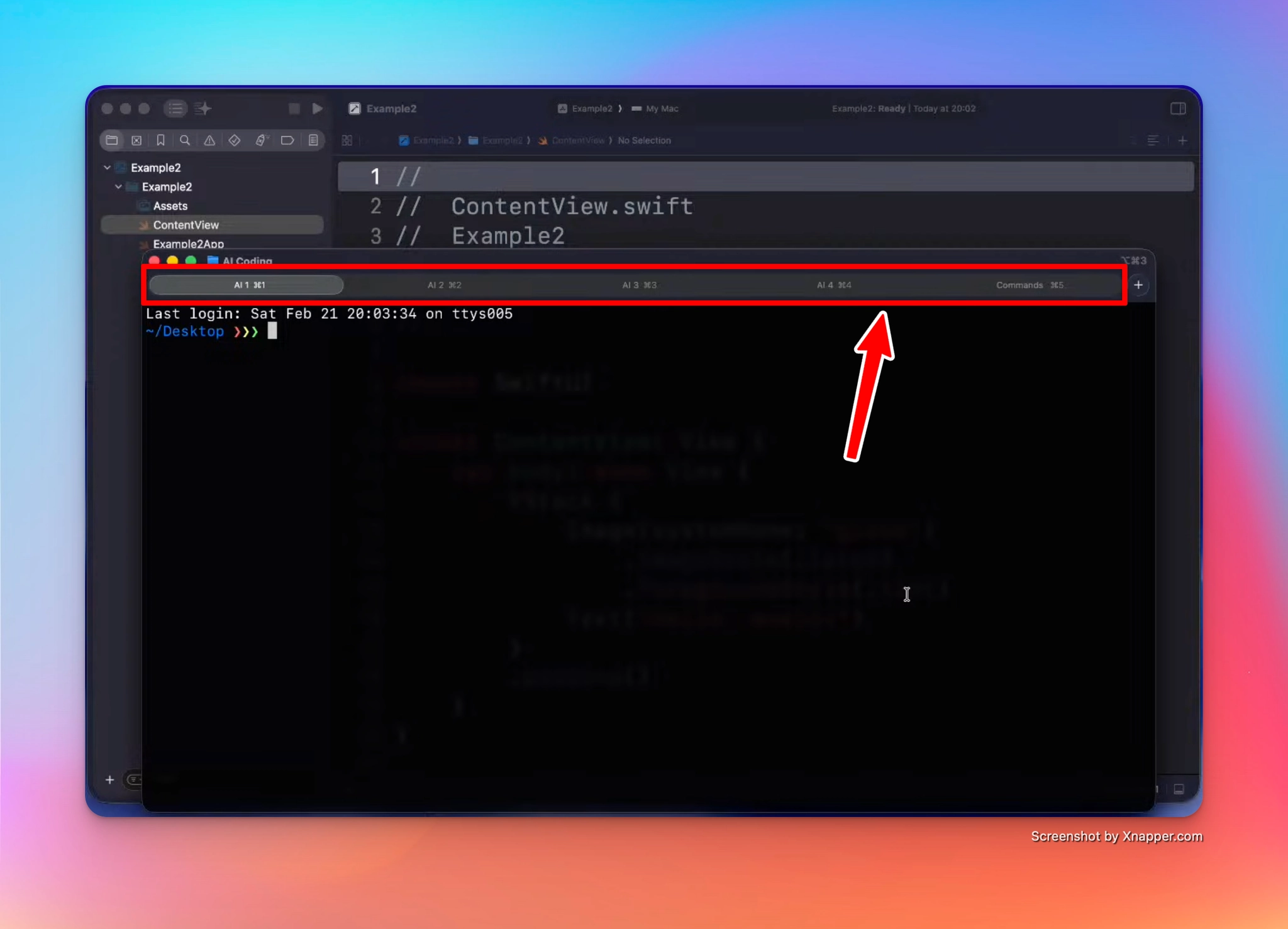 Terminal tab configuration for multi-agent setup