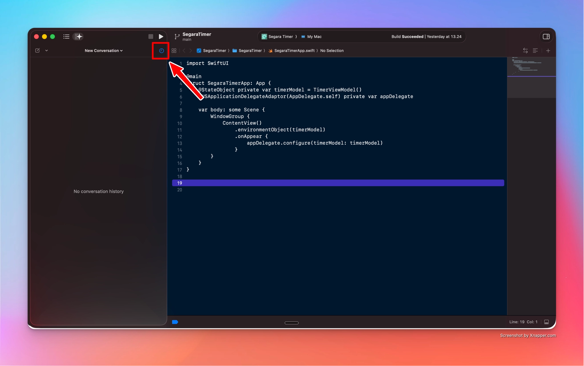 Git version history as a safety net