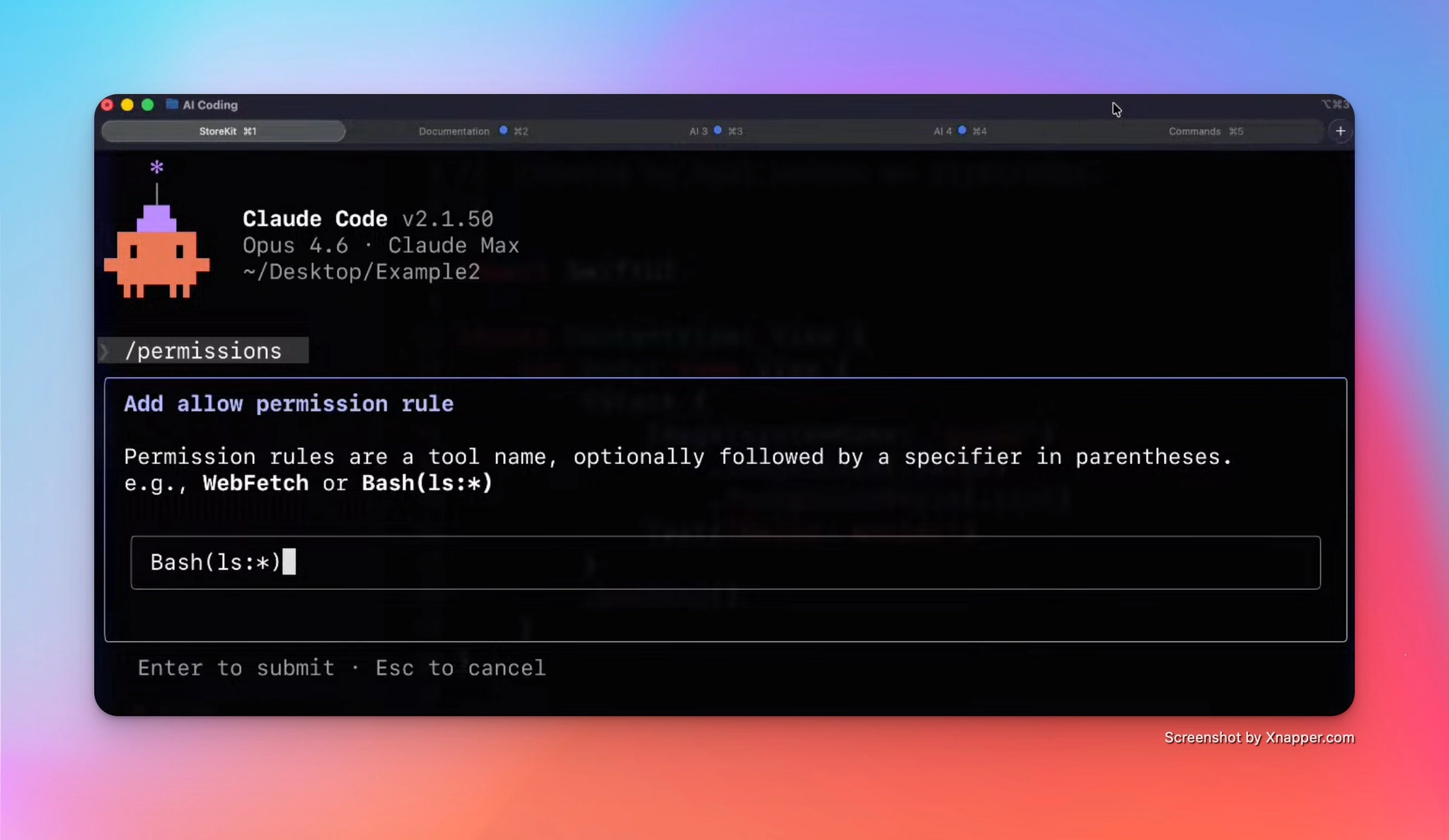 Claude CLI permissions management